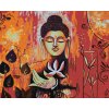 Zuty – Maľovanie Podľa Čísel – Buddha Na Červenom Pozadí II, 80 × 100 cm, Plátno + Rám 8596530079996