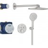 GROHE Grohtherm SmartControl - Sprchový systém pod omietku s hlavovou sprchou Rainshower SmartActive 310, supersteel 34863DC0