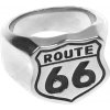 Prsteň z chirurgickej ocele Route 66 (Darček pre muža motorkára)