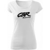T-ričko CBR racing dámske tričko Farba trička: Biela, Farba potlače: Čierna, Veľkosť: M