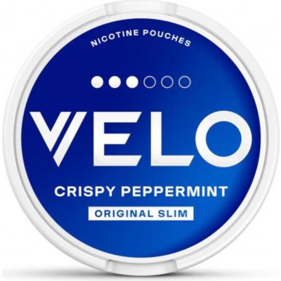 Velo crispy peppermint 3 dots 10 mg/g 20 vrecúšok