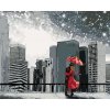 ZUTY Maľovanie podľa čísel - MUŽ SO ŽENOU V NEW YORKU Rámovanie: vypnuté plátno na rám, Rozmer: 80x100 cm
