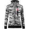 Hasiči zdravotník - Mikina dámska trendy zipper s kapucňou - L ( Šedý maskáč )