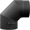 Koleno dymové 130 mm / 90° / 1,5 mm s klapkou hrubostenné