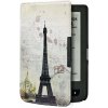 ARMORI TRIMER T041 - púzdro pre Pocketbook 614 / 615 / 624 / 625 / 626 - motív Paris (Obal na Pocketbook 614/615/624/625/626, ARMORI TRIMER T041, motív Paris, magnet, AutoSleep + záruka 3 roky + darče