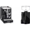 La Pavoni Mini Cellini, black + Eureka Mignon Silenzio, BL black