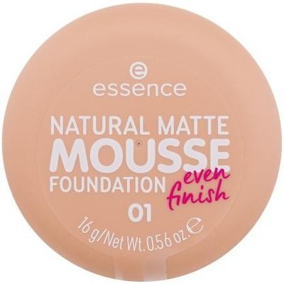 Essence Natural Matte Mousse penový make-up pre matný vzhľad 16 g 01