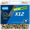 Kmc X12 černo/zlatý Waxed BOX řetěz