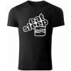 T-ričko Eat Sleep Seat pánske tričko Farba trička: Fialová, Farba potlače: Biela, Veľkosť: XS