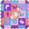 Penové puzzle Humbi Hviezdičky a srdiečka 125 x 125 cm 16 ks