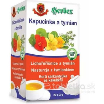 HERBEX Kapucínka a tymian 20 x 2 g