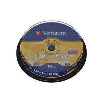 Verbatim DVD-RW 4,7GB 4x, 10ks