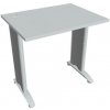 Hobis Pracovný stôl Flex, 80x75,5x60 cm, sivý/kov