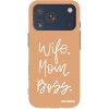 Picasee silikonový průhledný obal pro Apple iPhone 17 Pro - Boss Mama