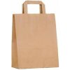 Papierová taška hnedá 220x100x280 mm/ 50 ks
