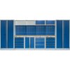 Kvalitný PROFI BLUE dielenský nábytok - 4535 x 2000 x 495 mm - MTGS1300AH Blue