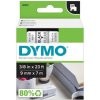 Dymo D1 40910, S0720670, 9mm x 7m, čierna tlač / priehľadný podklad, originálna páska