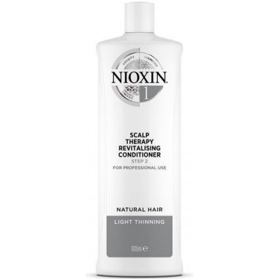 Nioxin System 1 Conditioner - Revitalizer pokožky pre jemné mierne rednúce prírodné vlasy 1000 ml