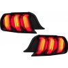 KITT Full LED zadné svetlá vhodné pre Ford Mustang VI S550 2015-2019 červené s dynamickými sekvenčnými natáčacími svetlami