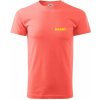Hasiči názov samostatný - Klasické pánske tričko vyššej gramáže - 3XL ( Korálová )