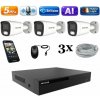 Amiko IP 3 kamerový set, 5Mpix, Ai, Dl, Tube (1501K3) (Amiko)