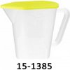 Plastový džbán 1 l s odmerkou a vekom - Plast Team 15-1385