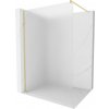 MEXEN/S - Kioto Sprchová zástena WALK-IN 70 x 200 cm, dekor 8 mm, zlatá kartáčovaná 800-070-101-55-30