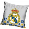 Vankúšik Real Madrid FC, sivý, 40x40 cm