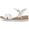 Tamaris 1-28106-42-100 dámske sandále na kline biele