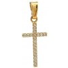 Zlatnictvo.sk Zlatý prívesok Krížik PRI25813