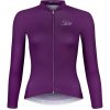 Force PURE LADY fialový dámsky cyklodres - dlhý rukáv - S