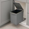 Gollinucci Výsuvný odpadkový kôš 300mm - 1x16L / Šedá