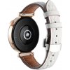 VSETKONAMOBIL 123844 LATTICE BAND Kožený remienok pre Huawei Watch GT 6 41mm / GT 5 41mm biely