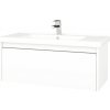 Kúpeľňová skrinka s umývadlom Dřevojas Bono 96x39 cm biela matná umývadlo Harmonia 204235