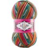 Superwash comfort socks Tyrkysovo ružová 7839