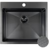Laveo Malawi, 1-komorový nerezový drez 580x500x200 mm, čierna, LAV-SLM_710H