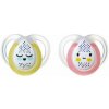 Tommee Tippee Cumlík Night Time, 0-6 m - ružová/žltá Tommee Tippee