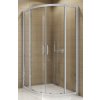 SanSwiss TOPR 55 090 01 22 Sprchový kout čtvrtkruhový 90×90 cm, matný elox/durlux