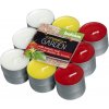 Sviečky Bolsius Tealight Citronella, repelentná, mix farieb, čajové, paradajka, bal. 18 ks