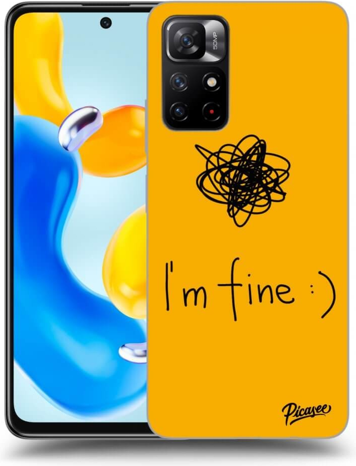 Púzdro Picasee silikónové Xiaomi Redmi Note 11S 5G - I am fine čiré