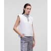 Karl Lagerfeld BOUCLE POLO TANK biela
