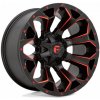 FUEL Fuel 1PC D787 ASSAULT 10x20 5x114.3 ET-18 Matte Black Red Milled 78.1