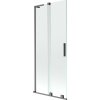 Mexen Velar L, 2-krídlová posuvná vaňová zástena 85 x 150 cm, 8mm číre sklo, brúsený grafit, 896-085-003-01-66