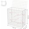 TopStone Gabiónový kôš s vekom: 100×50×100 cm - oko siete 10×10 cm