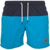 Pánske kúpacie kraťasy Urban Classics Block Swim Shorts - nvy/tur S