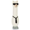 Hračka pes Alpaka pískacia 25cm latex biela KAR