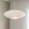 PR Home závesné svietidlo Yuni, biele, Ø 60 cm, biely záves, E14