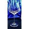 LsG-Crystal Sklenice na víno Burgund 24 x Swarovski krystal bezolovnaté sklo ručně broušené dekor Karla Turbulence-2963 570ml 6 ks