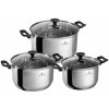 BLAUMANN Sada nádobí nerez 6 ks 16/18/20 cm Gourmet Line černé rukojeti BL-3862