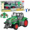 LeanToys Dálkově ovládaný zemědělský traktor RC zelený 1:24